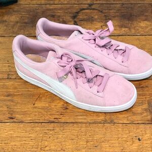 Puma Men’s Soft Pink Suede Sneakers